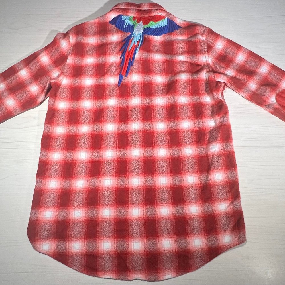 Rich Gang Plaid Bird Button Down